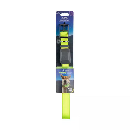Nitedog - L - Lime/Green Rechargeable LED Collar