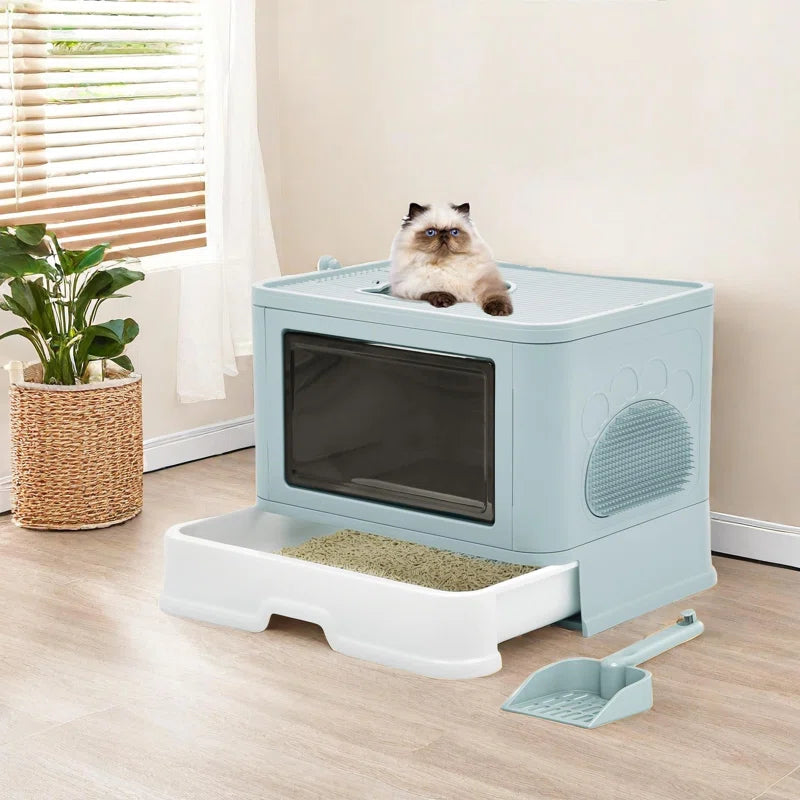 Dawlish Wide Entry Jumbo Foldable Cat Litter Box