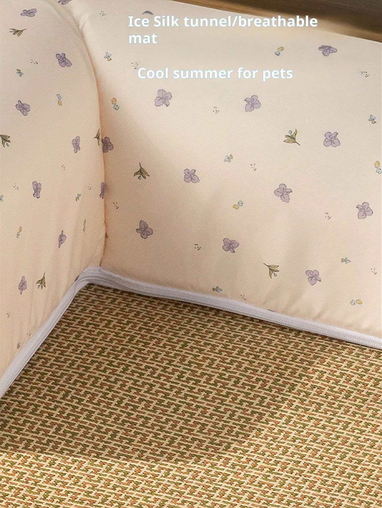 Pet Bed with Tunnel, 20Cm Large Entrance, Recommended for Various Sizes of Cats/Small Dogs, Soft Cozy Warm Material, Strong Support Prevents Collapse, Detachable for Easy Cleaning, Ideal for Cats/Dogs to Sleep/Play at Home Instead of Beds/Toys