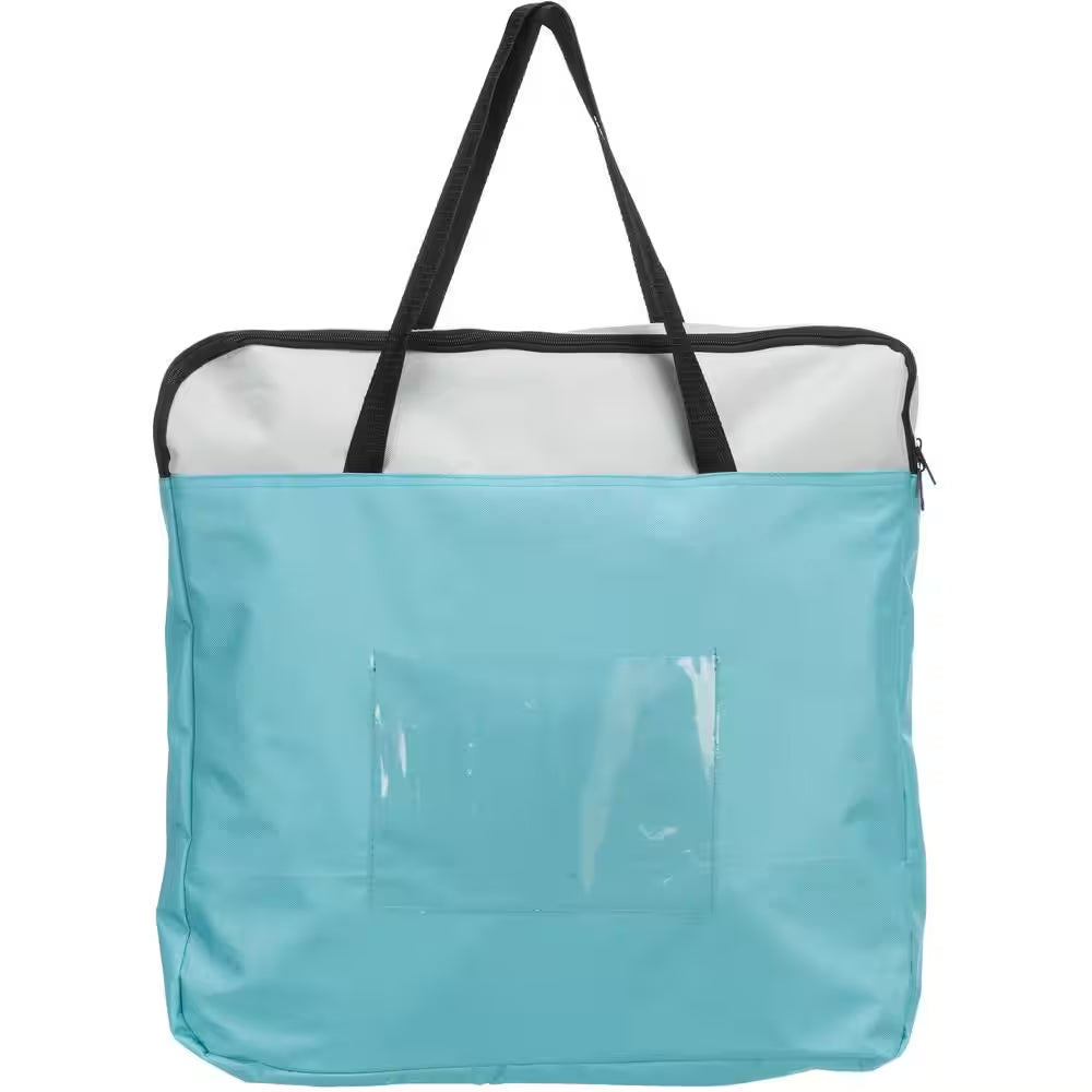 51 In. X 21.7 In. Large Soft-Sided Nylon Mobile Playpen, Turquoise